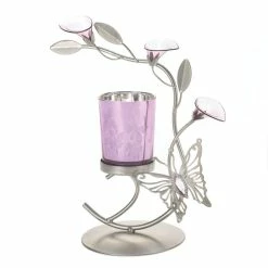 New 🥰 8'' Butterfly Lily Candle Holder by Zingz & Thingz 😉