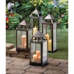 Cheapest ✨ 18'' Rustic Silver Contemporary Lantern by Zingz & Thingz 😍 -Zingz and Thingz Shop D297237S 3