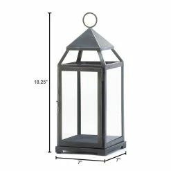 Cheapest ✨ 18'' Rustic Silver Contemporary Lantern by Zingz & Thingz 😍 -Zingz and Thingz Shop D297237S 6