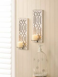 Best deal 🛒 17'' Deco Mirror Candle Wall Sconce, 2ct. by Zingz & Thingz 🔔 -Zingz and Thingz Shop D297259S 4