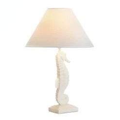Best Pirce 🧨 20.5'' White Seahorse Table Lamp by Zingz & Thingz 😍