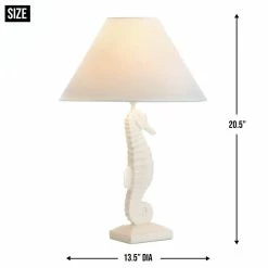 Best Pirce 🧨 20.5'' White Seahorse Table Lamp by Zingz & Thingz 😍 -Zingz and Thingz Shop D297299S 9