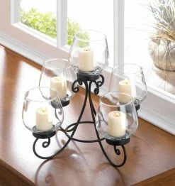 Promo 🎁 10.5'' Enlightened Candle Centerpiece by Zingz & Thingz 😀 -Zingz and Thingz Shop D297303S 3