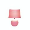 Outlet 🥰 15.5'' Pink Round Base Table Lamp by Zingz & Thingz 😀 -Zingz and Thingz Shop D297309S 1