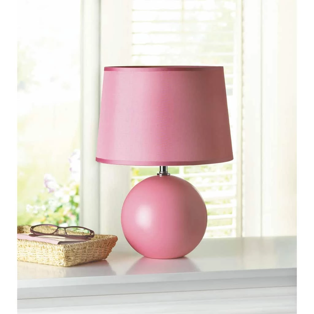 Outlet π₯° 15.5'' Pink Round Base Table Lamp by Zingz & Thingz π 4 Outlet π₯° 15.5'' Pink Round Base Table Lamp by Zingz & Thingz π - Image 2
