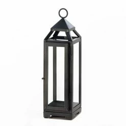 Brand new β€οΈ 12.75" Black Tall Slate Lantern by Zingz & Thingz π