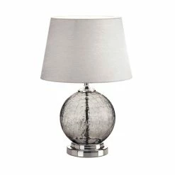Top 10 ⭐ 19.25" Gray Cracked Glass Table Lamp by Zingz & Thingz 🥰