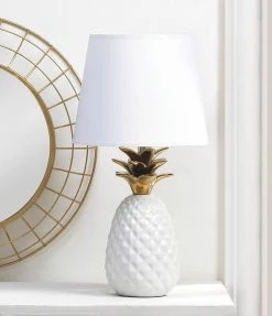 Buy 🔔 19.5" Gold Topped Pineapple Lamp by Zingz & Thingz 🎉 -Zingz and Thingz Shop D297348S 3