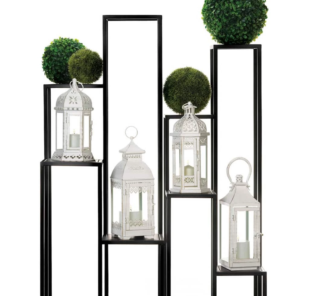 Best deal π₯° 13.75" White Antique-Style Floral Lantern by Zingz & Thingz π 4 Best deal π₯° 13.75" White Antique-Style Floral Lantern by Zingz & Thingz π - Image 2