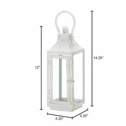 Top 10 🎉 19" Traditional White Lantern by Zingz & Thingz 😀 -Zingz and Thingz Shop D297359S 6