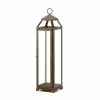 New 🎁 22" Iron & Glass Copper Lantern by Zingz & Thingz 👏 -Zingz and Thingz Shop D297375S 1
