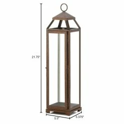 New π 22" Iron & Glass Copper Lantern by Zingz & Thingz π 8 New π 22" Iron & Glass Copper Lantern by Zingz & Thingz π -Zingz and Thingz Shop D297375S 4