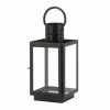 Budget 🔥 15" Black Iron & Glass Square Lantern by Zingz & Thingz 💯