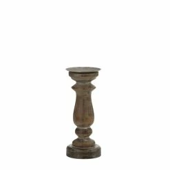 Buy 😉 11" Antique-Style Wooden Candle Holder by Zingz & Thingz 🔥