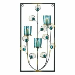 Flash Sale 🎁 19" Peacock Candle Wall Sconce by Zingz & Thingz 🔥