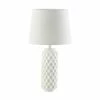 New 👏 20" White Honeycomb Table Lamp by Zingz & Thingz ⌛