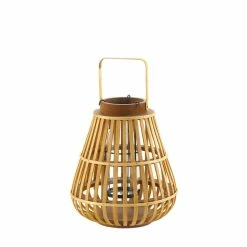 Best Pirce π 11" Slat Wood Candle Holder Lantern by Zingz & Thingz π