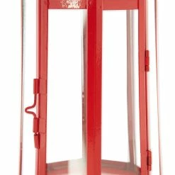 Hot Sale 💯 13.5" Red Lighthouse Hanging Candle Lantern by Zingz & Thingz ⭐ -Zingz and Thingz Shop D297423S 5