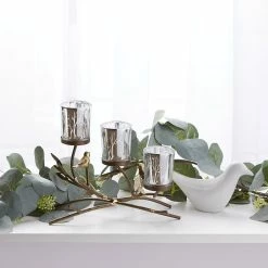 Coupon ✔️ 9.5" Triple Tealight Branch Candle Holder by Zingz & Thingz 🧨 -Zingz and Thingz Shop D297433S 9