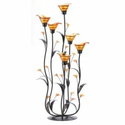 Brand new β¨ 24" Amber Calla Lily Candle Holder by Zingz & Thingz π