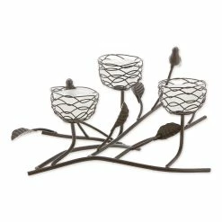 Best Sale π― 11" Triple Tealight Birdies Candle Holder by Zingz & Thingz π