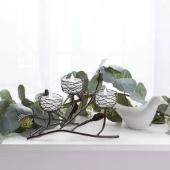Best Sale 💯 11" Triple Tealight Birdies Candle Holder by Zingz & Thingz 😍 -Zingz and Thingz Shop D297439S 9
