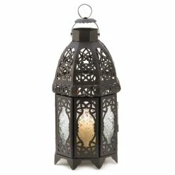 Best reviews of 𧨠12" Black Lattice Moroccan Style Candle Lantern by Zingz & Thingz π
