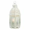 Cheap 👏 12" White Lattice Moroccan Style Candle Lantern by Zingz & Thingz 🎉