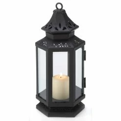 Buy β¨ 8" Black Metal Stagecoach Lantern by Zingz & Thingz π