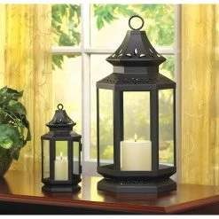 Buy ✨ 8" Black Metal Stagecoach Lantern by Zingz & Thingz 🎁 -Zingz and Thingz Shop D297459S 8