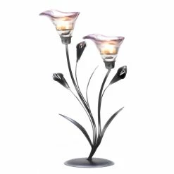 Discount 🧨 15" Calla Lily Candle Holder by Zingz & Thingz 👏