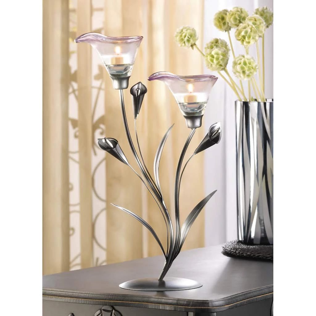 Discount 𧨠15" Calla Lily Candle Holder by Zingz & Thingz π 4 Discount 𧨠15" Calla Lily Candle Holder by Zingz & Thingz π - Image 2