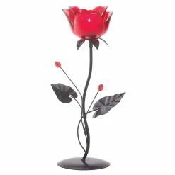 Brand new β 12.5" Romantic Red Rose Votive Holder by Zingz & Thingz π