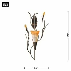 Best reviews of 😀 12.5" Dawn Lily Candle Wall Sconce by Zingz & Thingz 🥰 -Zingz and Thingz Shop D297469S 4