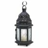 Best Sale 🤩 10.25" Decorative Clear Glass Moroccan Style Hanging Candle Lantern by Zingz & Thingz 😍 -Zingz and Thingz Shop D297478S 1