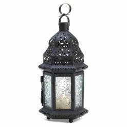 Best Sale π€© 10.25" Decorative Clear Glass Moroccan Style Hanging Candle Lantern by Zingz & Thingz π
