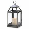 Promo ✔️ 12" Rustic Silver Contemporary Lantern by Zingz & Thingz 💯 -Zingz and Thingz Shop D297489S 1