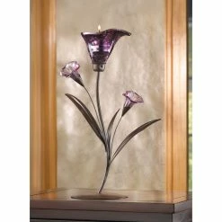Wholesale 🛒 13.5" Twilight Bloom Tealight Holder by Zingz & Thingz 😉 -Zingz and Thingz Shop D297496S 2