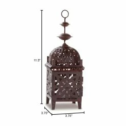 Buy 𧨠11.5" Bronze Metal Moroccan Candle Lantern by Zingz & Thingz π 6 Buy 𧨠11.5" Bronze Metal Moroccan Candle Lantern by Zingz & Thingz π -Zingz and Thingz Shop D297519S 2