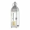 Coupon ✔️ 11.5" Silver Ornate Candle Lantern by Zingz & Thingz 🌟 -Zingz and Thingz Shop D297520S 1