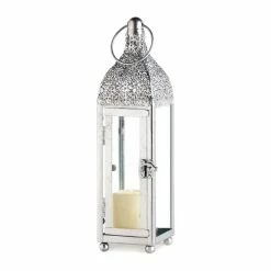 Coupon ✔️ 11.5" Silver Ornate Candle Lantern by Zingz & Thingz 🌟