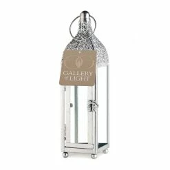Coupon ✔️ 11.5" Silver Ornate Candle Lantern by Zingz & Thingz 🌟 -Zingz and Thingz Shop D297520S 4