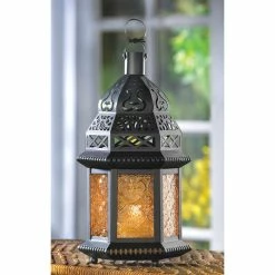 Coupon π 10" Black Moroccan Style Hanging Candle Lantern with Etched Yellow Glass by Zingz & Thingz π₯° 8 Coupon π 10" Black Moroccan Style Hanging Candle Lantern with Etched Yellow Glass by Zingz & Thingz π₯° -Zingz and Thingz Shop D297528S 4