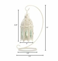 Best Pirce π 13" White Ornate Candle Lantern with Stand by Zingz & Thingz π€© 9 Best Pirce π 13" White Ornate Candle Lantern with Stand by Zingz & Thingz π€© -Zingz and Thingz Shop D297533S 2