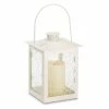 Wholesale ⌛ 8" Large White Square Candle Lantern with Leaves by Zingz & Thingz 😉 -Zingz and Thingz Shop D297538S 1