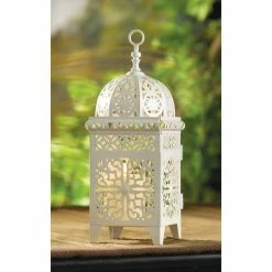 Buy π€© 10.75" White Scrollwork Candle Lantern by Zingz & Thingz π 8 Buy π€© 10.75" White Scrollwork Candle Lantern by Zingz & Thingz π -Zingz and Thingz Shop D297540S 3