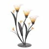 Budget 🔔 13.5" Amber Lilies Tealight Holder by Zingz & Thingz 😍 -Zingz and Thingz Shop D297558S 1
