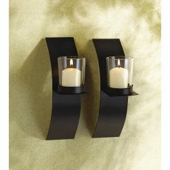 Hot Sale 😍 8" Mod-Art Candle Wall Sconce, 2ct. by Zingz & Thingz ❤️ -Zingz and Thingz Shop D297559S 2