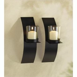 Hot Sale 😍 8" Mod-Art Candle Wall Sconce, 2ct. by Zingz & Thingz ❤️ -Zingz and Thingz Shop D297559S 3