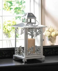 Promo โค๏ธ 13" Silver Scrollwork Candle Lantern by Zingz & Thingz ๐ 6 Promo โค๏ธ 13" Silver Scrollwork Candle Lantern by Zingz & Thingz ๐ -Zingz and Thingz Shop D297568S 4